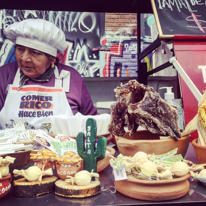 Tamales made from beef head in Chicoana, Salta.